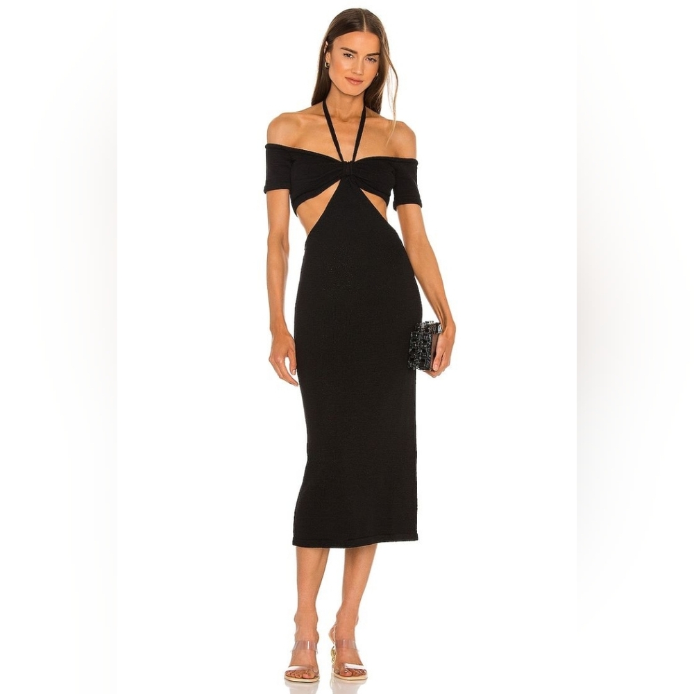 Cult Gaia Alicia Knit Dress in Black